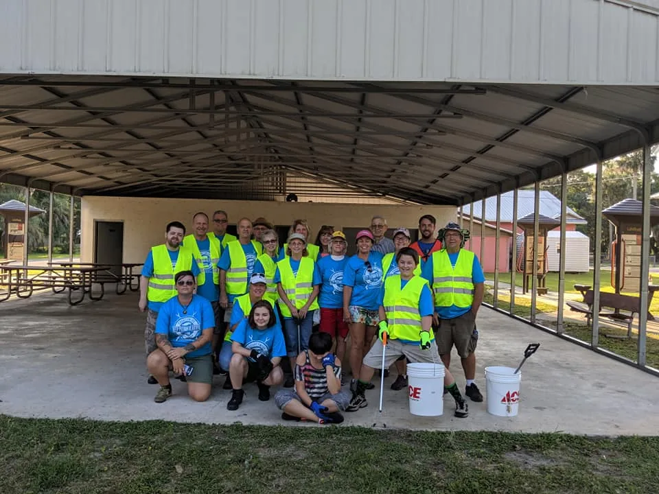 Friends of Welaka volunteers at work in the community